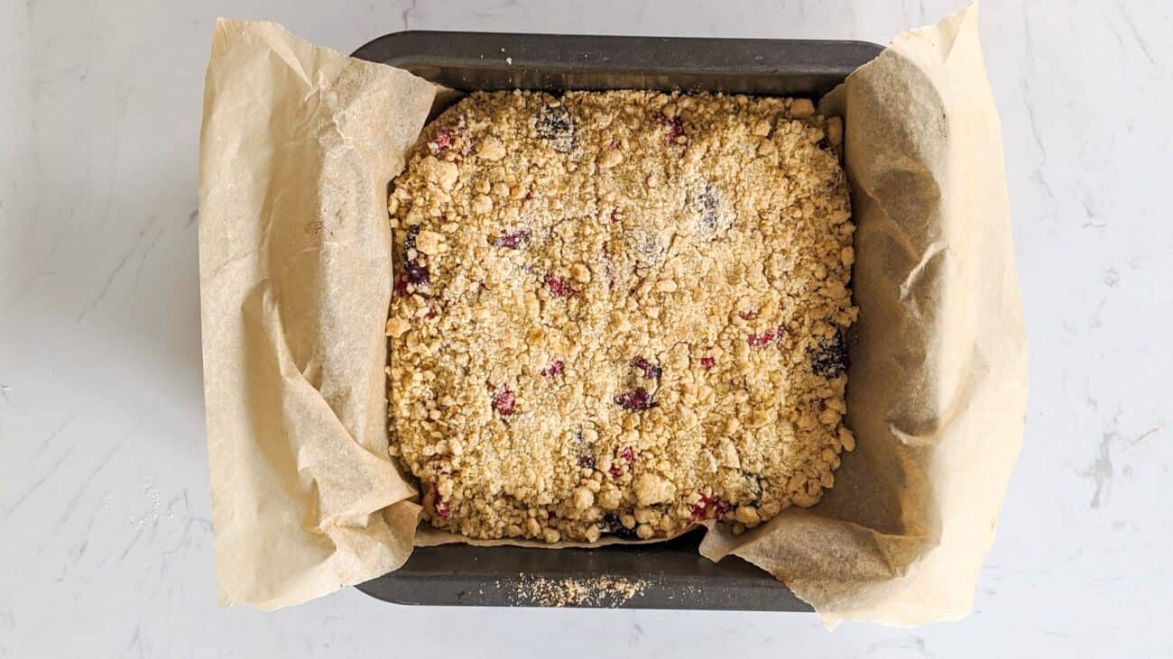 Berry Crumble Slice
