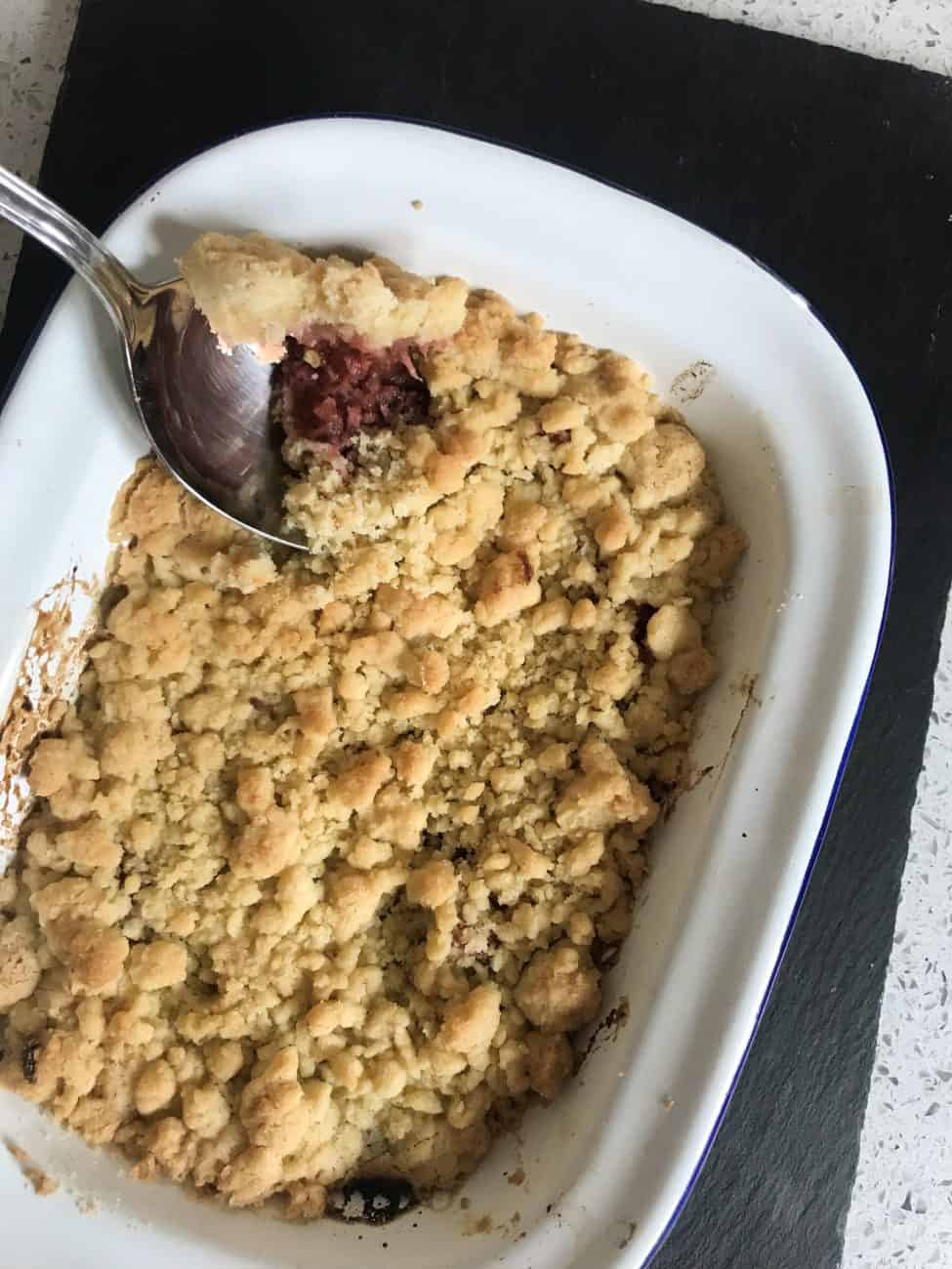 Strawberry and Apple Crumble