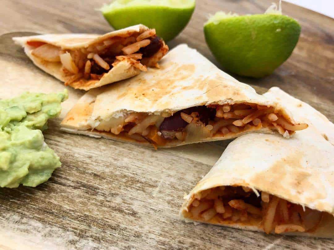 Rice ‘n’ Bean Quesadillas