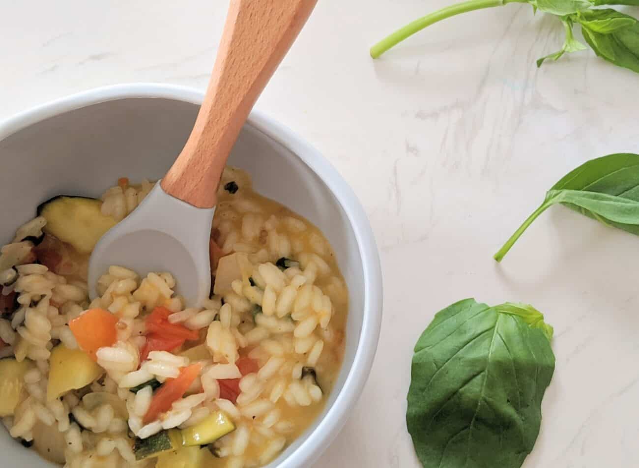 Tomato and Basil Risotto - Baby Led Kitchen