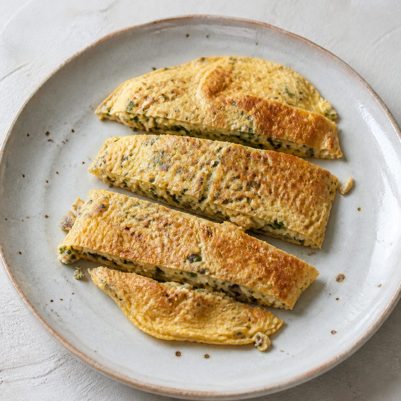Mushroom and Cress Omelette