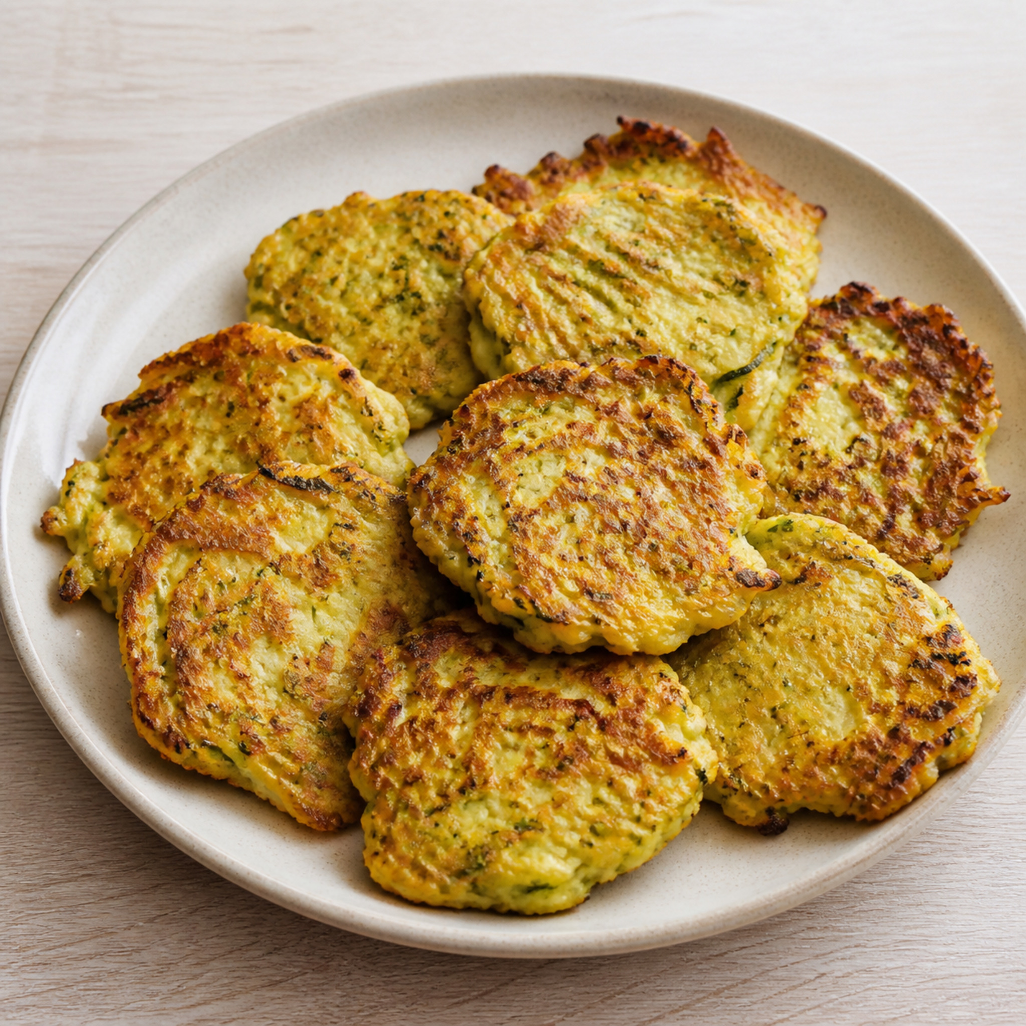 Cheesy Courgette Pancakes