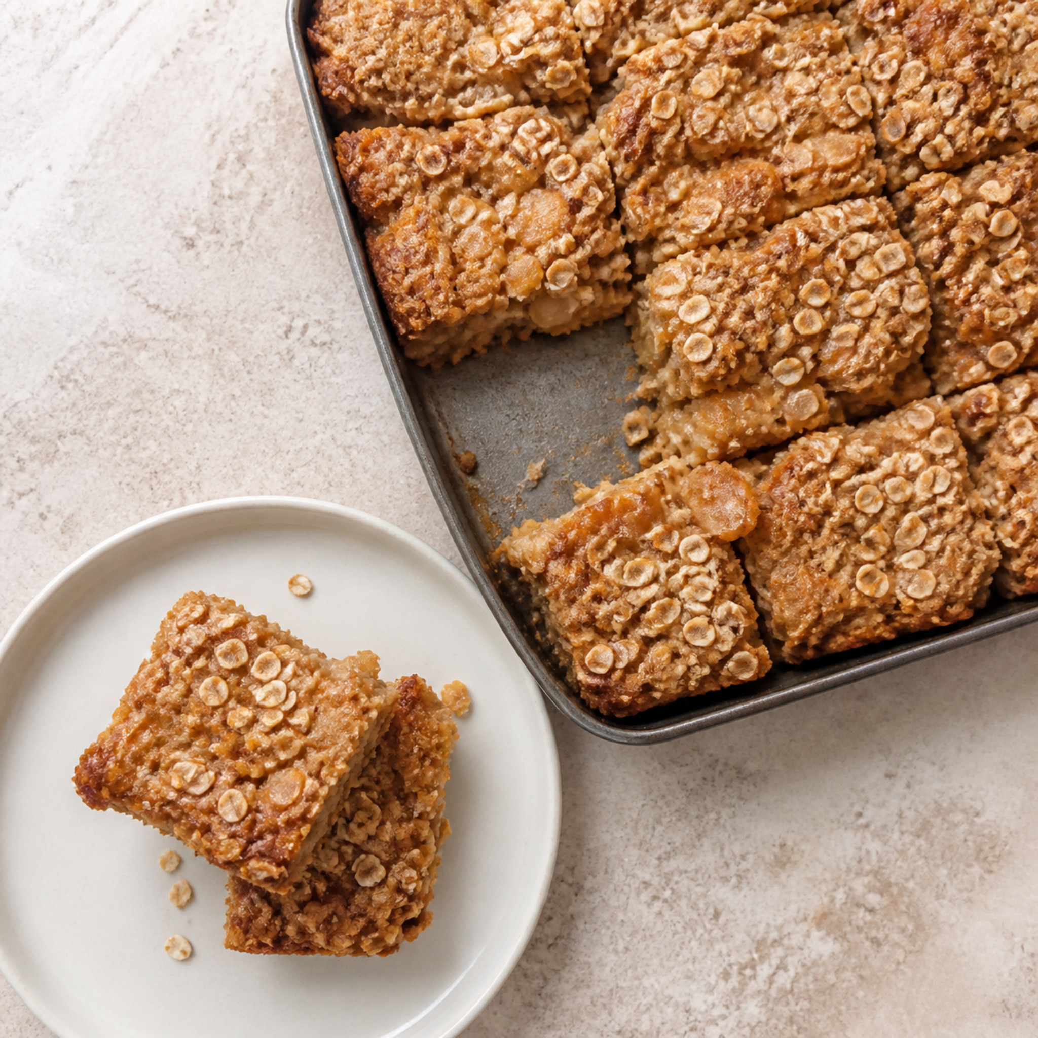 Apple and Pear Traybake