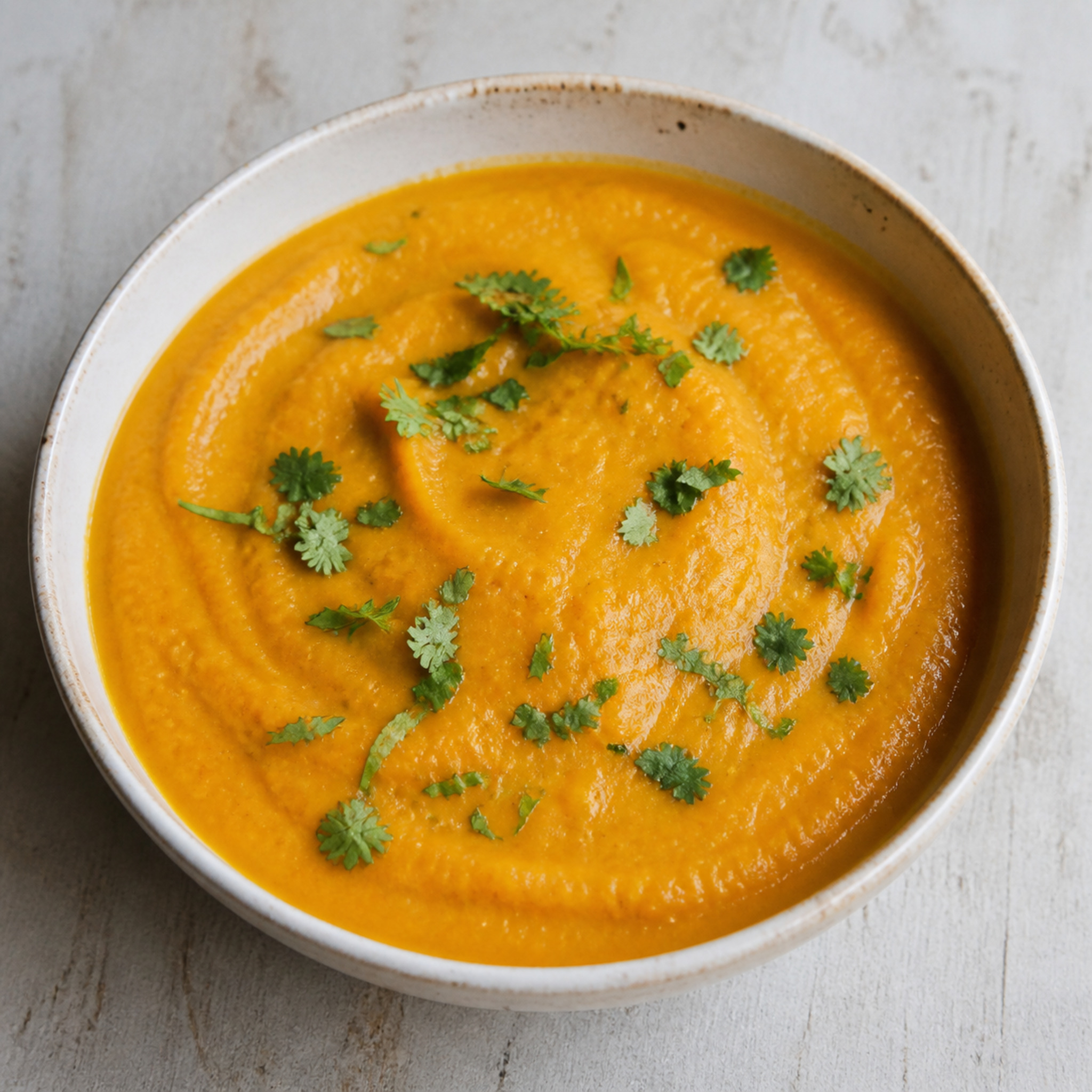 Carrot, Sweet Potato and Coconut Soup