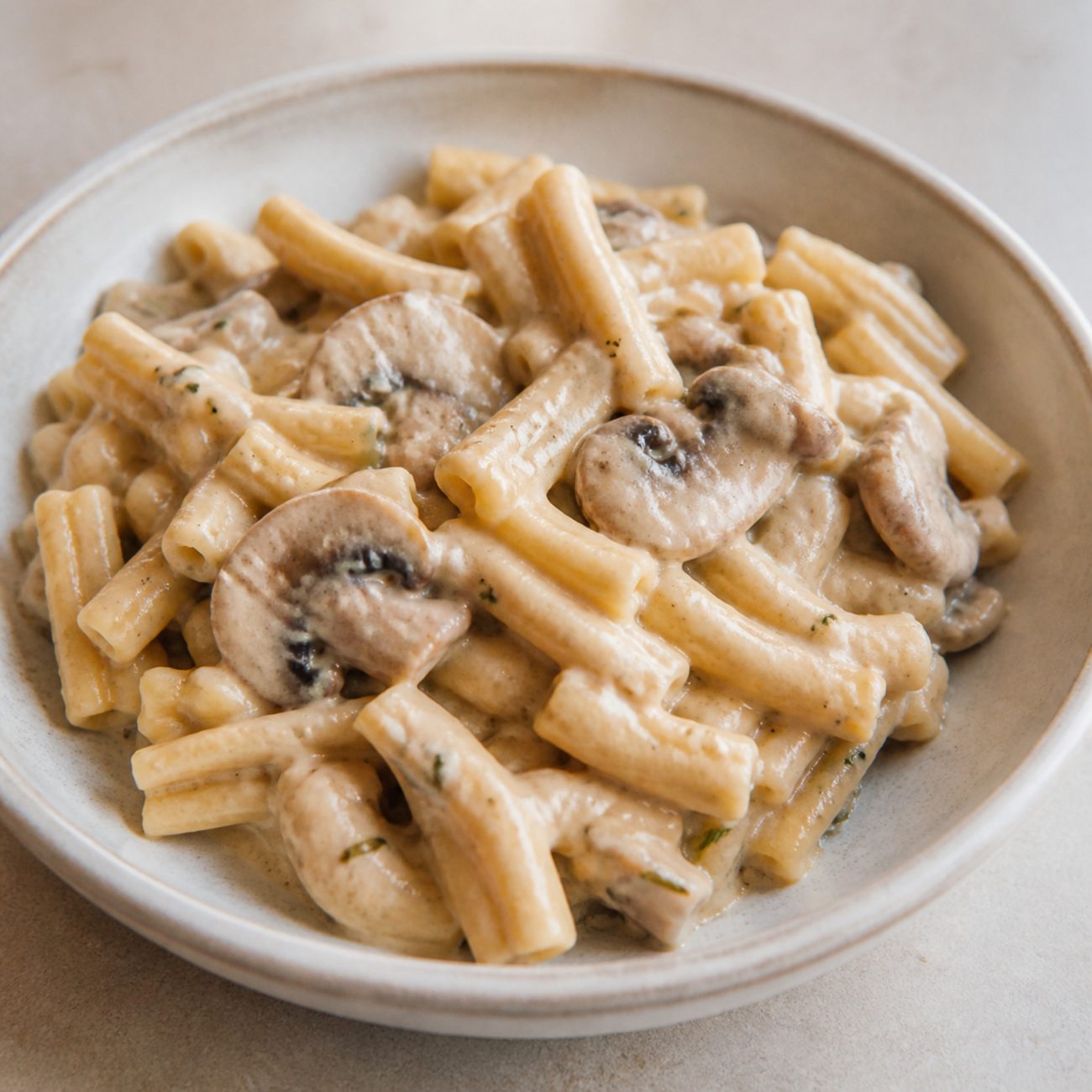 Mushroom and Tarragon Pasta