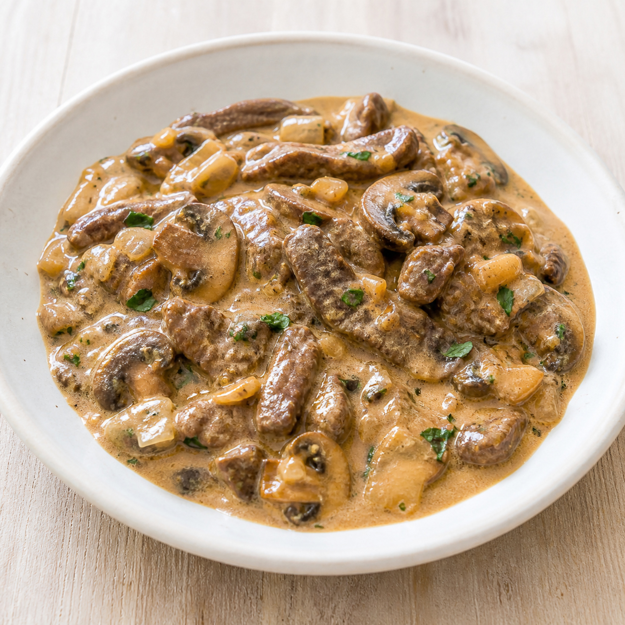Slow Cooker Beef Stroganoff