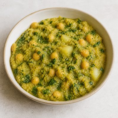 Cauliflower and Spinach Chickpea Daal