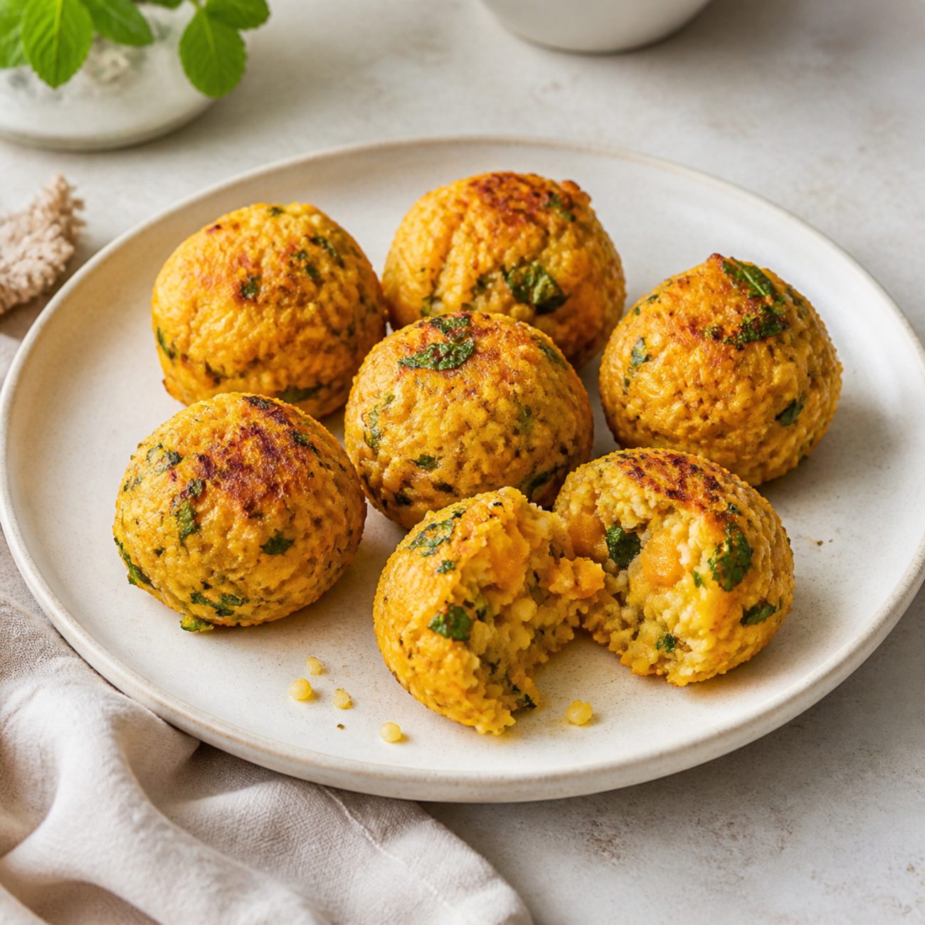 Butternut and Couscous Balls