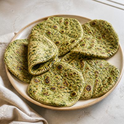 Spinach and Coriander Flatbreads