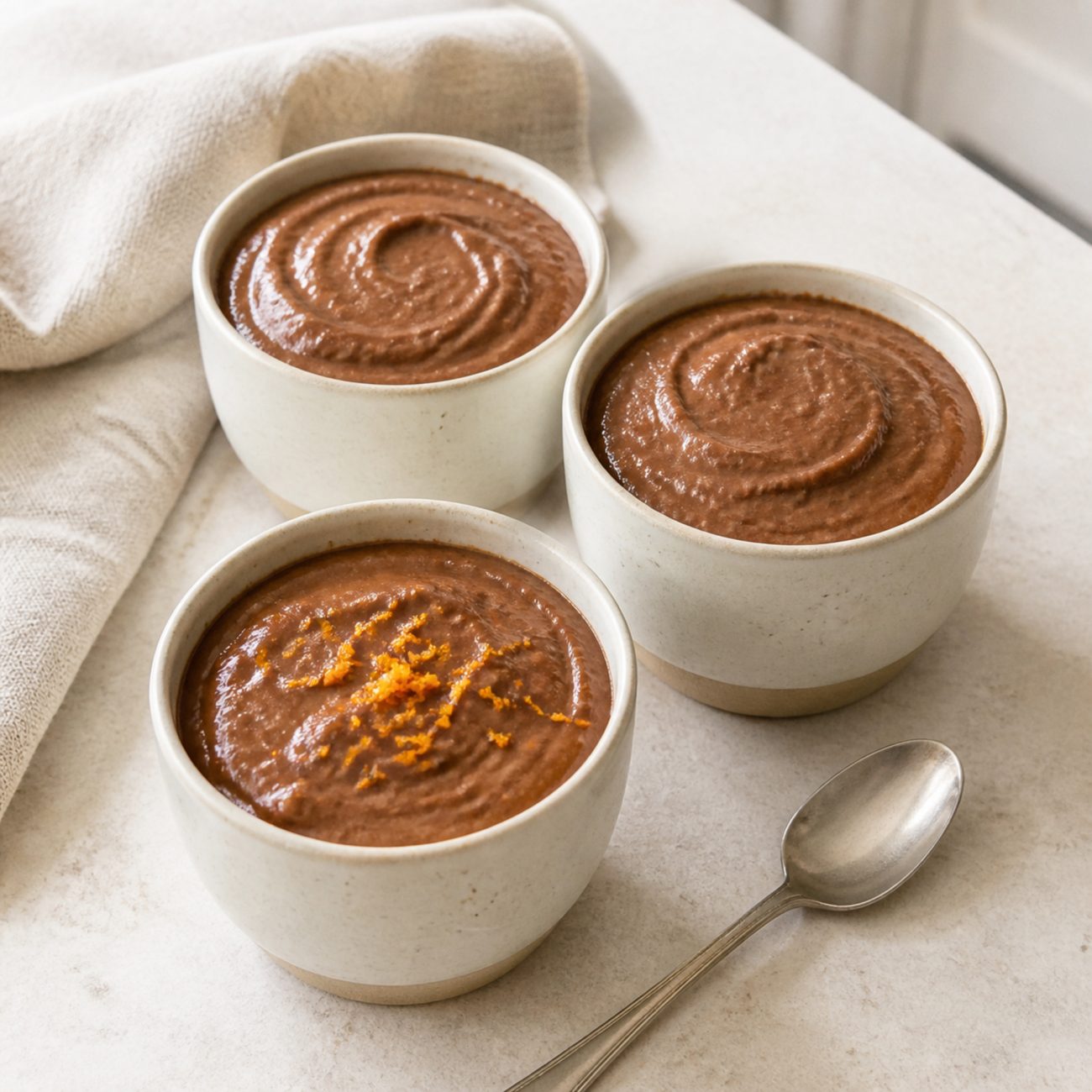 Two-minute Chocolate Orange Pots