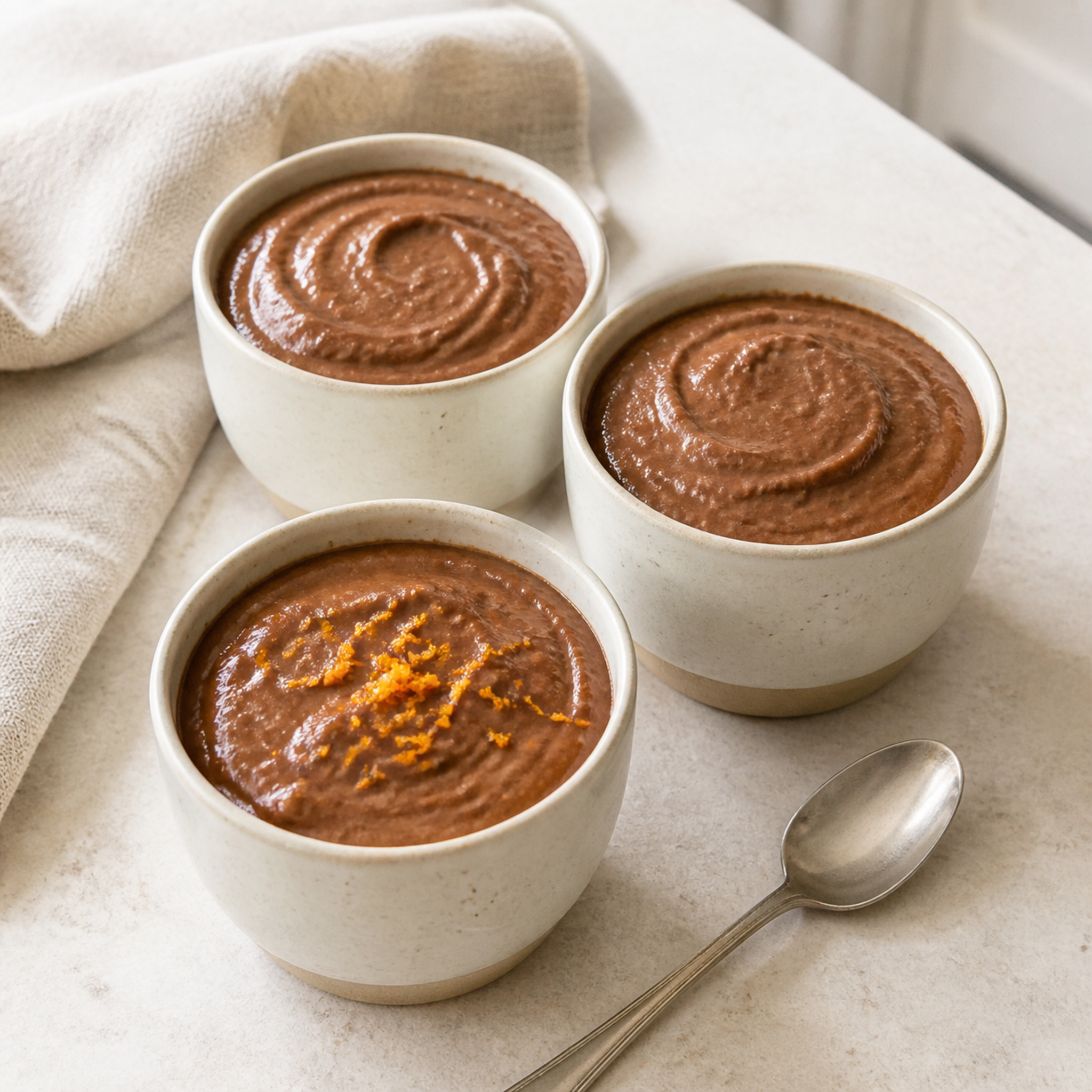 Two-minute Chocolate Orange Pots