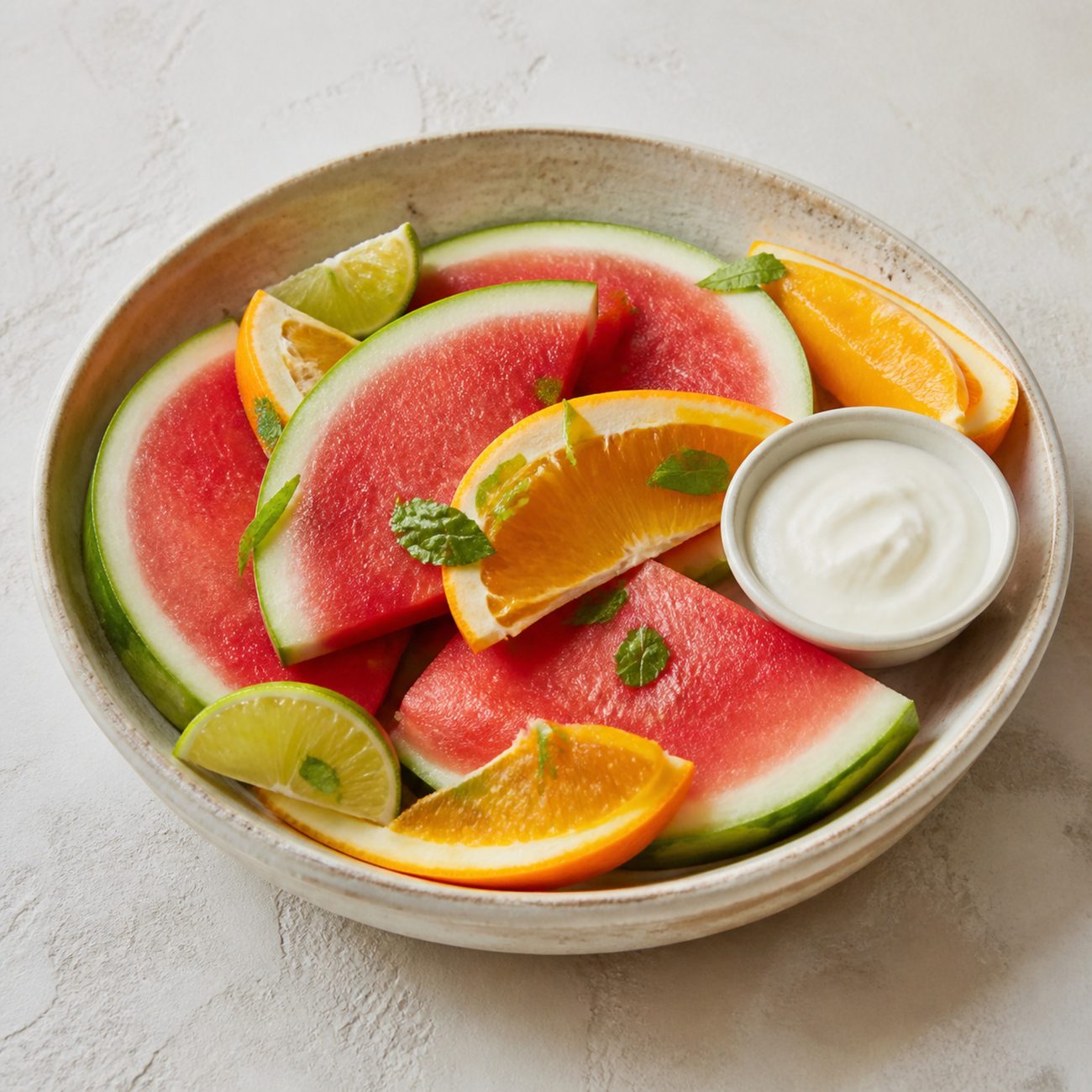 Watermelon, Orange and Lime Medley