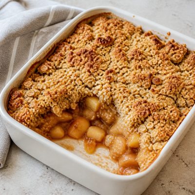 Apple and Peach Crumble