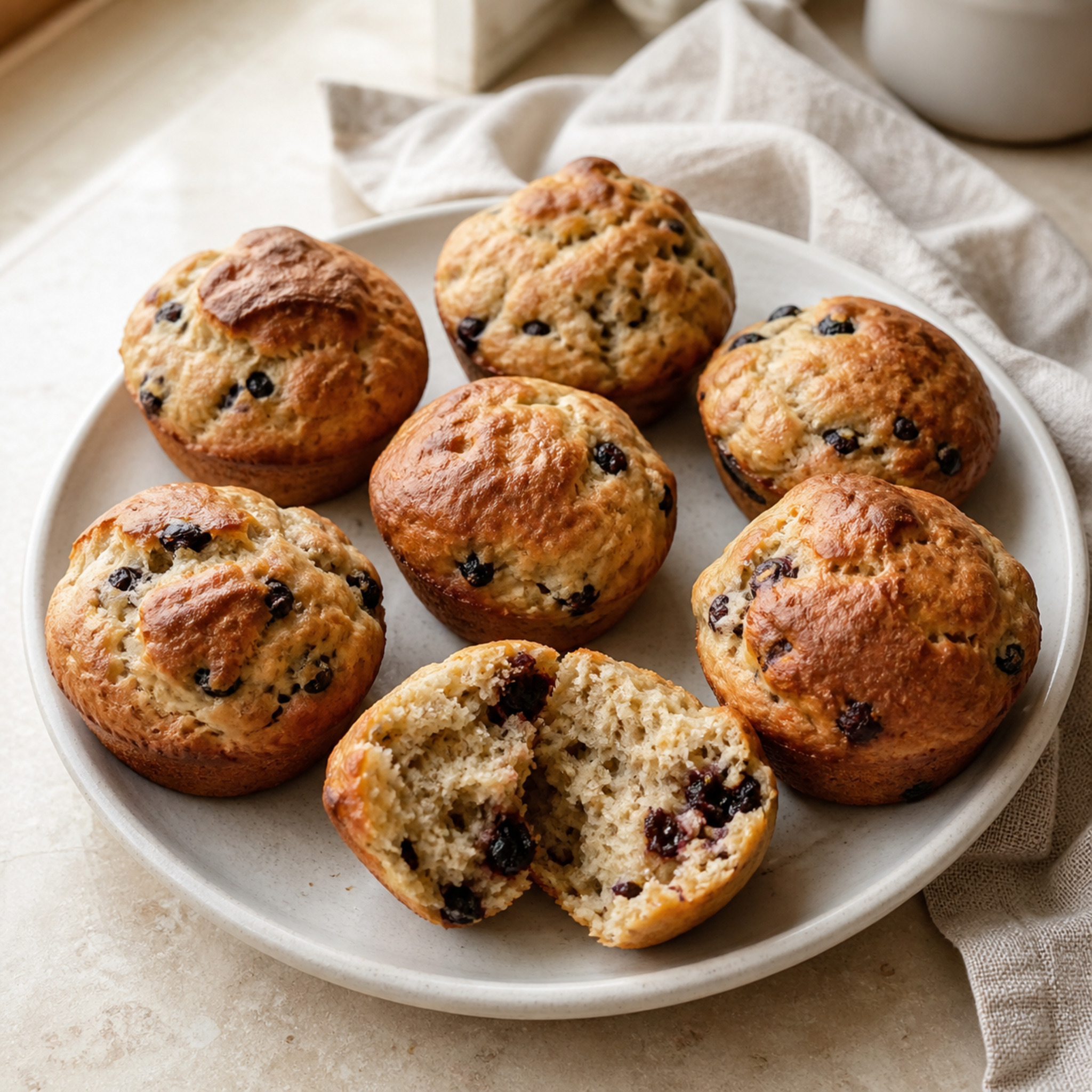 Mini Banana Currant Buns