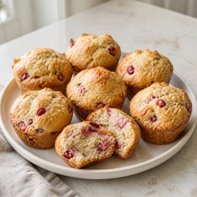 Strawberry and Vanilla Muffins